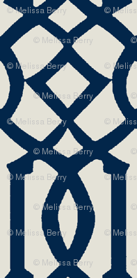 Imperial Trellis-Navy-reverse