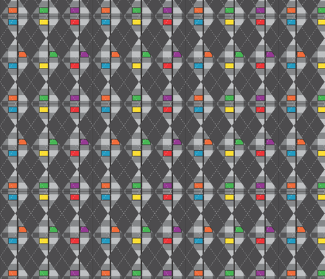 Arrow_Argyle fabric by kstarbuck on Spoonflower - custom fabric