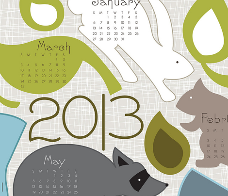 Seasons- 2013 Tea Towel Calendar