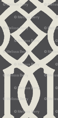 Imperial Trellis-Dark Gray-Large