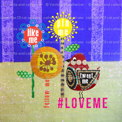 Tweet me cushion panel