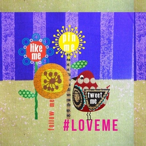 Tweet me cushion panel