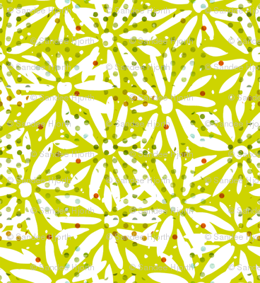 Kiwi cutout daisy