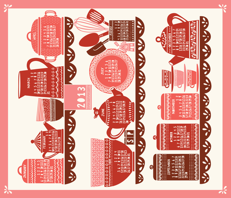 Home_RED fabric by stacyiesthsu on Spoonflower - custom fabric