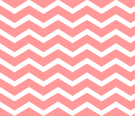 chevron-coral fabric by luluhoo on Spoonflower - custom fabric