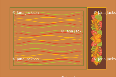 Falling Leaves Tea Towel