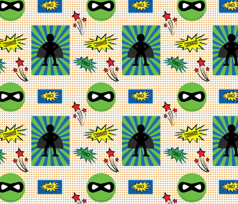 The Masked Wonder fabric by minelliott on Spoonflower - custom fabric