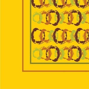 Golden Sunflowers Tea Towel
