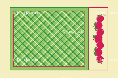 Red Apples Tea Towel