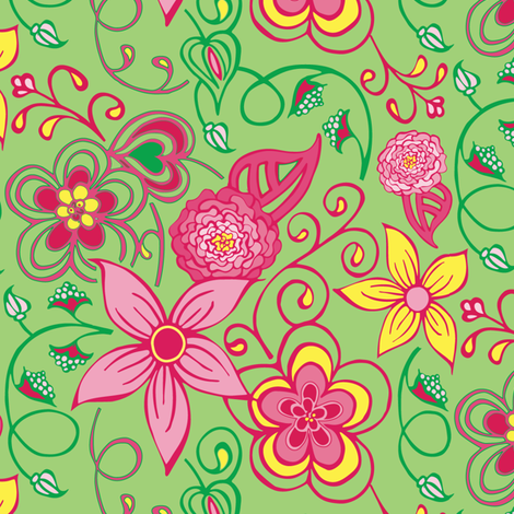 Pixie Vine fabric by kari_d on Spoonflower - custom fabric