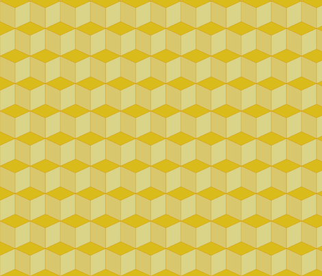 Colorful Tessellated Squares - Yellow fabric by zephyrus_books on Spoonflower - custom fabric