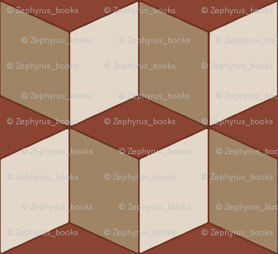 Colorful Tessellated Squares - Brown