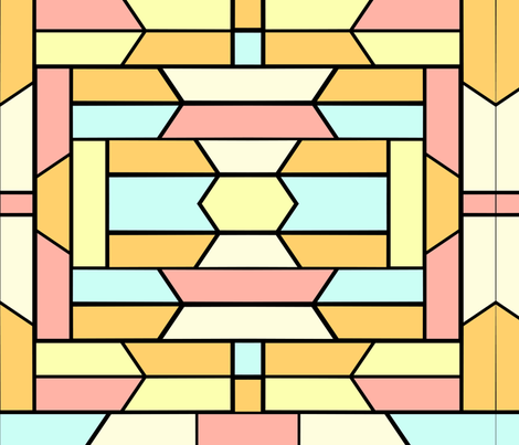 Tribal Street: 1 Color 1 fabric by hannahnissendesigns on Spoonflower - custom fabric