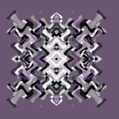 Plum Pixelated Square © Gingezel™ 2012