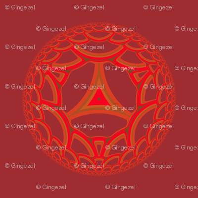 Geranium Red Esher Disks © Gingezel™ 2012