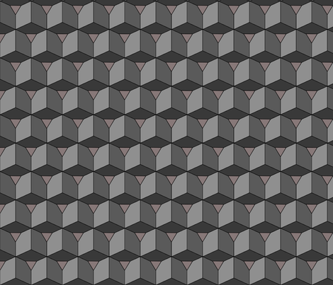 Colorful Tessellated Squares - Grey Gray fabric by zephyrus_books on Spoonflower - custom fabric