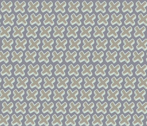 neutral crosses fabric by jenr8 on Spoonflower - custom fabric