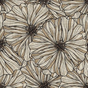 Neutral Linen floral 