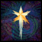 The Star - Blue, Framed in Black, Large