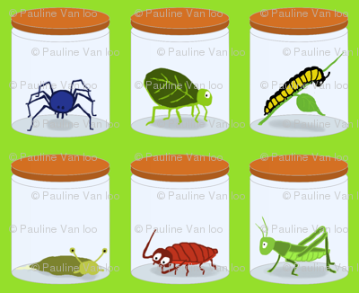 Green creepy crawlies