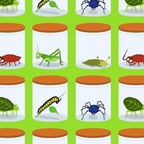 Green creepy crawlies