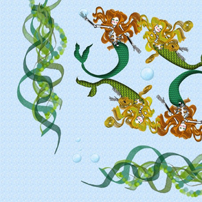 Dia De Los Muertos Sirena (Day of the Dead Mermaids)