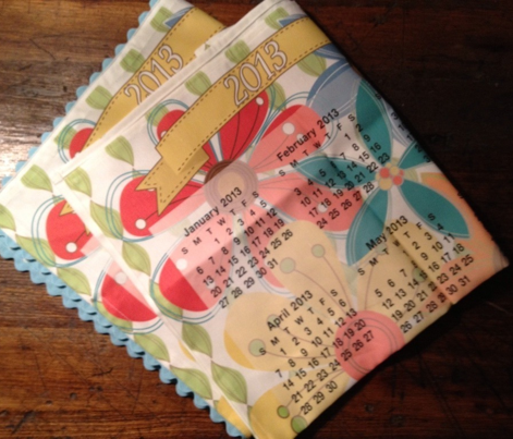 2013 Calendar Inspired Tea Towel