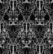 Lady Mary's Bedroom ~ Black & White