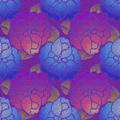 Floral Tempo fabric by glimmericks on Spoonflower - custom fabric