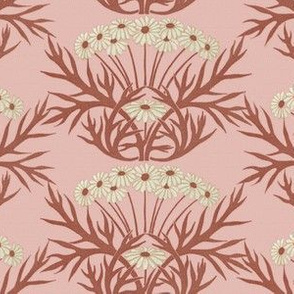 Art Nouveau Daisies ~ Pink