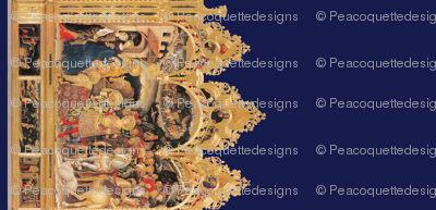 The Nativity Scene Border Print