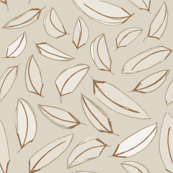 Wind Blown Leaves Tan