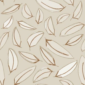 Wind Blown Leaves Tan