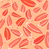 Wind Blown Leaves in Red