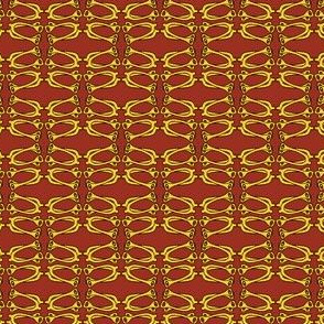 Bitty Spurs - red/gold