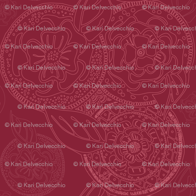 Kerchief in Cranberry