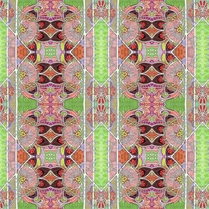 I Smell Spring (feminine art deco vertical stripe)
