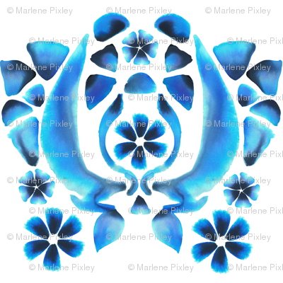 Blue Watercolor