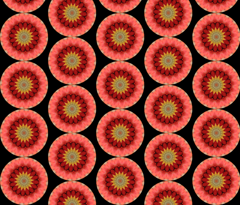 Pumpkin Pie Flowers 2 fabric by dovetail_designs on Spoonflower - custom fabric
