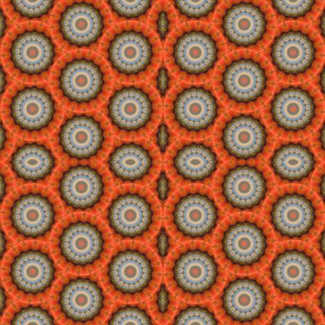 Pumpkin Pie Flowers 11 fabric by dovetail_designs on Spoonflower - custom fabric