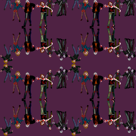zombies fabric by boneyfied on Spoonflower - custom fabric