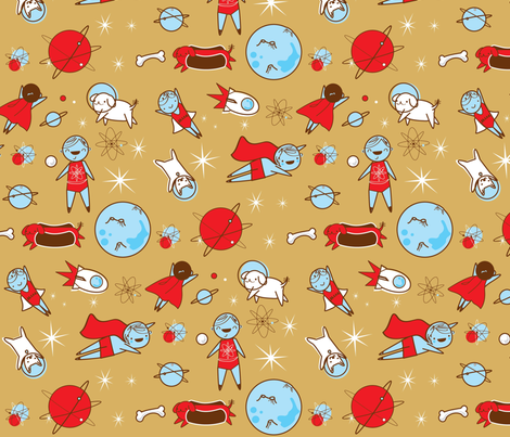 spaceboy fabric by annaboo on Spoonflower - custom fabric