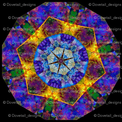 Pumpkin and Flower Mandala 1
