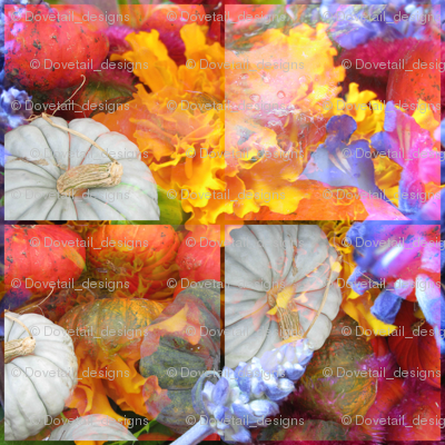 Pumpkins and Flowers 3