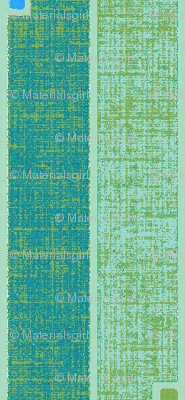 Ode to Deco -  stone washed blues with green highlights