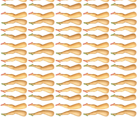 small dolls legs - white fabric by pijama_princess on Spoonflower - custom fabric