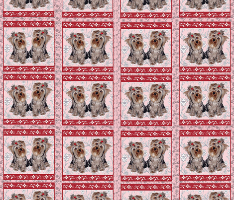 Yorkshire terrier cheater crib quilt