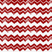 Chevron - Hand-carved stamps - Red/White