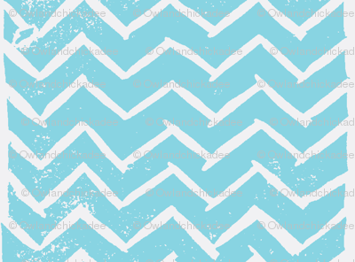 Chevron - Hand Carved Stamp - Sky