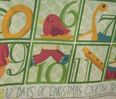 12 days of Christmas Cocktail Napkins